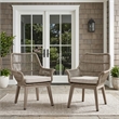 Signature Design by Ashley Carob Fell Arm Chair with Cushion (Set of 2)