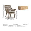 Signature Design by Ashley Carob Fell Arm Chair with Cushion (Set of 2)