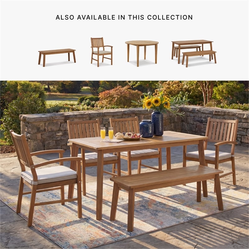 Signature Design by Ashley Quince Whorl Outdoor Dining Bench