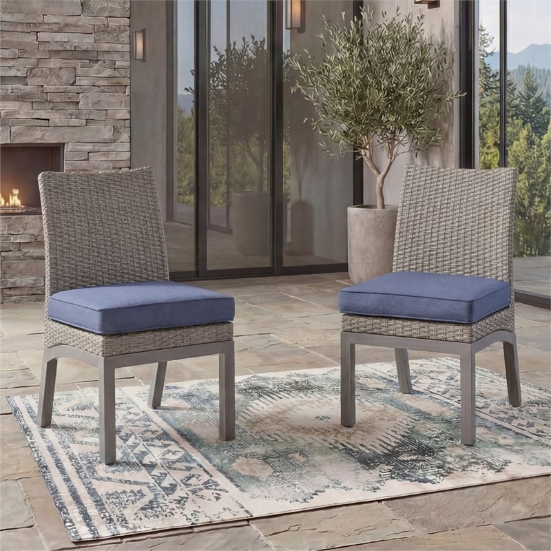 Signature Design by Ashley Gale Limestone Outdoor Side Chair (Set of 2)