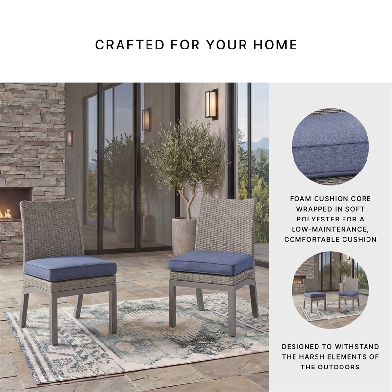 Signature Design by Ashley Gale Limestone Outdoor Side Chair (Set of 2)