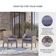 Signature Design by Ashley Gale Limestone Outdoor Arm Chair (Set of 2)