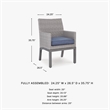 Signature Design by Ashley Gale Limestone Outdoor Arm Chair (Set of 2)