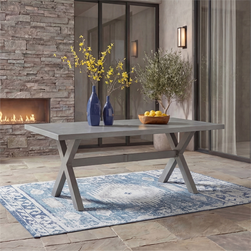 Signature Design by Ashley Gale Limestone Outdoor Dining Table