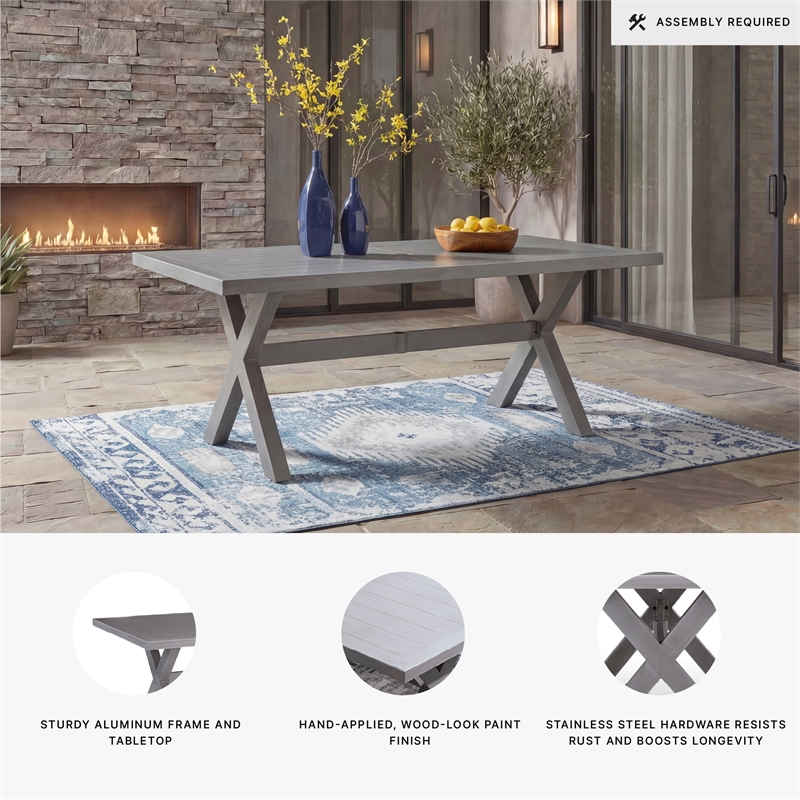 Signature Design by Ashley Gale Limestone Outdoor Dining Table