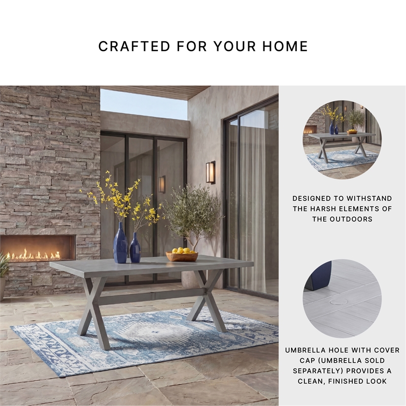 Signature Design by Ashley Gale Limestone Outdoor Dining Table