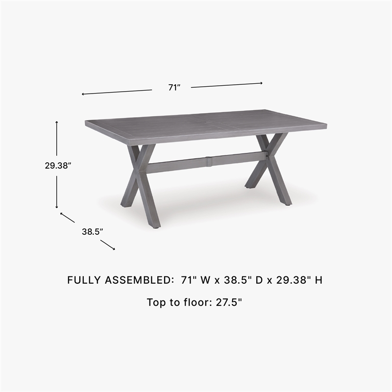 Signature Design by Ashley Gale Limestone Outdoor Dining Table