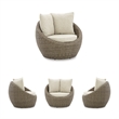Signature Design by Ashley Saguaro Basalt Swivel Lounge with Cushion (Set of 2)