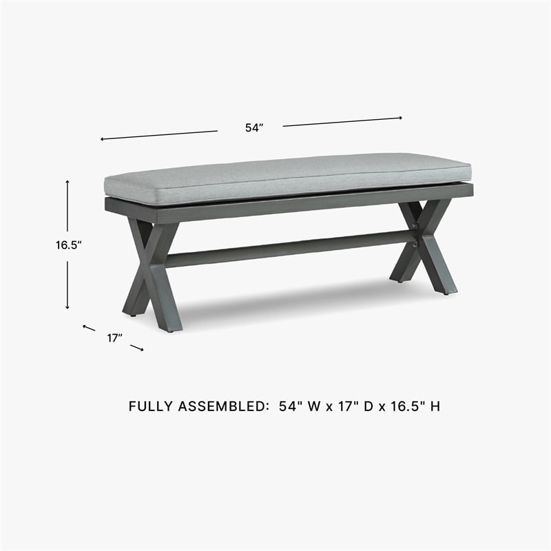 Signature Design by Ashley Inlet Nettle Outdoor Bench with Cushion