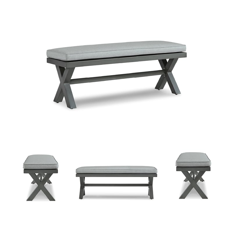 Signature Design by Ashley Inlet Nettle Outdoor Bench with Cushion