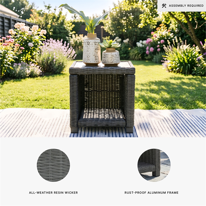 Signature Design by Ashley Inlet Nettle Outdoor End Table
