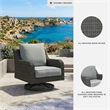 Signature Design by Ashley Inlet Nettle Outdoor Swivel Lounge with Cushion