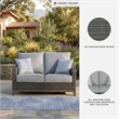 Signature Design by Ashley Inlet Nettle Outdoor Loveseat with Cushion