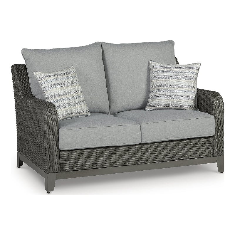 Signature Design by Ashley Inlet Nettle Outdoor Loveseat with Cushion