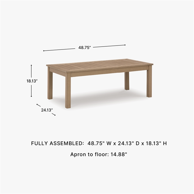 Signature Design by Ashley Myrtle Shore Outdoor Coffee Table