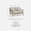 Signature Design by Ashley Myrtle Shore Outdoor Loveseat with Cushion