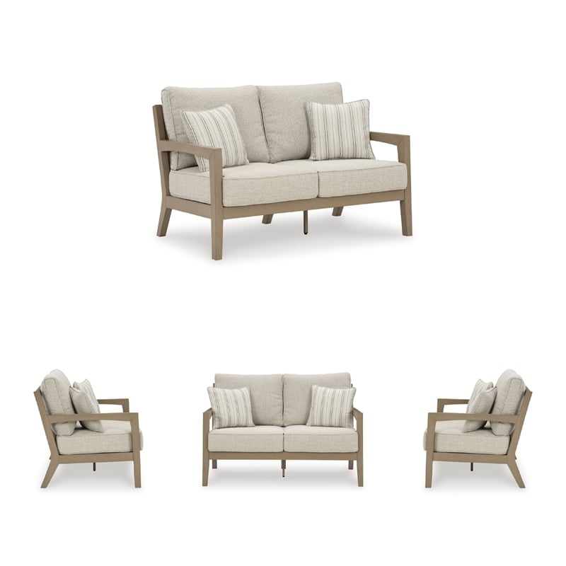 Signature Design by Ashley Myrtle Shore Outdoor Loveseat with Cushion