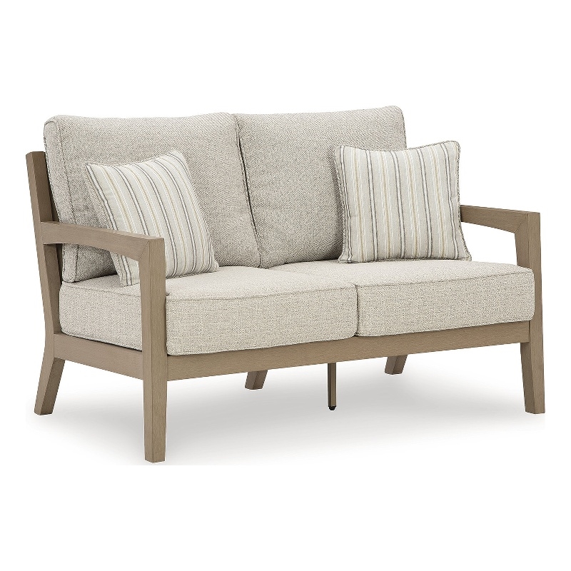 Signature Design by Ashley Myrtle Shore Outdoor Loveseat with Cushion