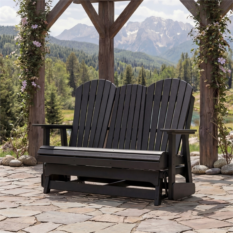 Signature Design by Ashley Lapis Rain Outdoor Glider Loveseat