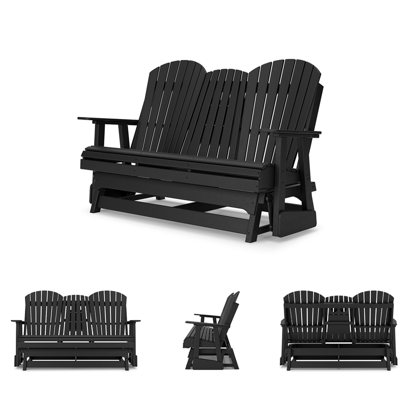 Signature Design by Ashley Lapis Rain Outdoor Glider Loveseat