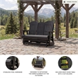 Signature Design by Ashley Lapis Rain Outdoor Glider Loveseat