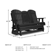 Signature Design by Ashley Lapis Rain Outdoor Glider Loveseat