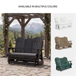Signature Design by Ashley Lapis Rain Outdoor Glider Loveseat
