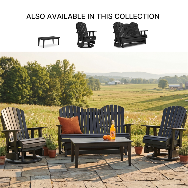 Signature Design by Ashley Lapis Rain Outdoor Glider Loveseat