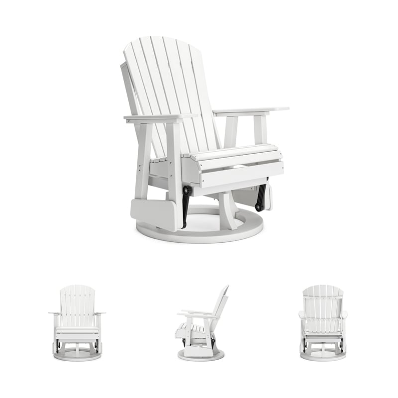 Signature Design by Ashley Lapis Rain Outdoor Swivel Glider Chair