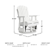 Signature Design by Ashley Lapis Rain Outdoor Swivel Glider Chair