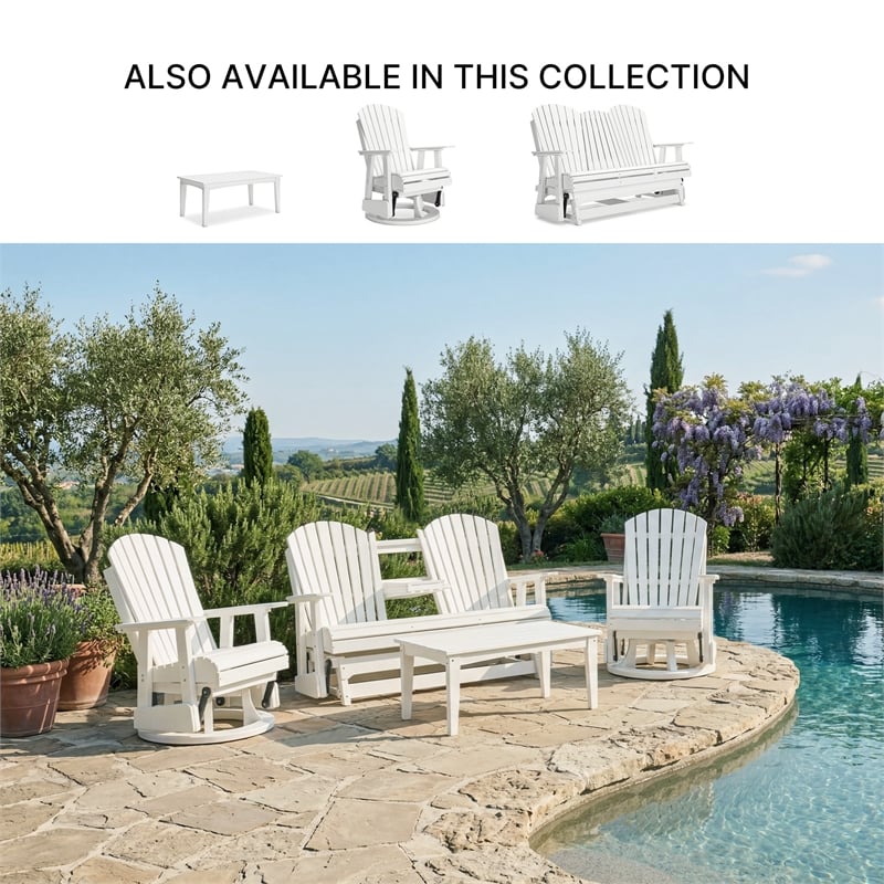 Signature Design by Ashley Lapis Rain Outdoor Swivel Glider Chair