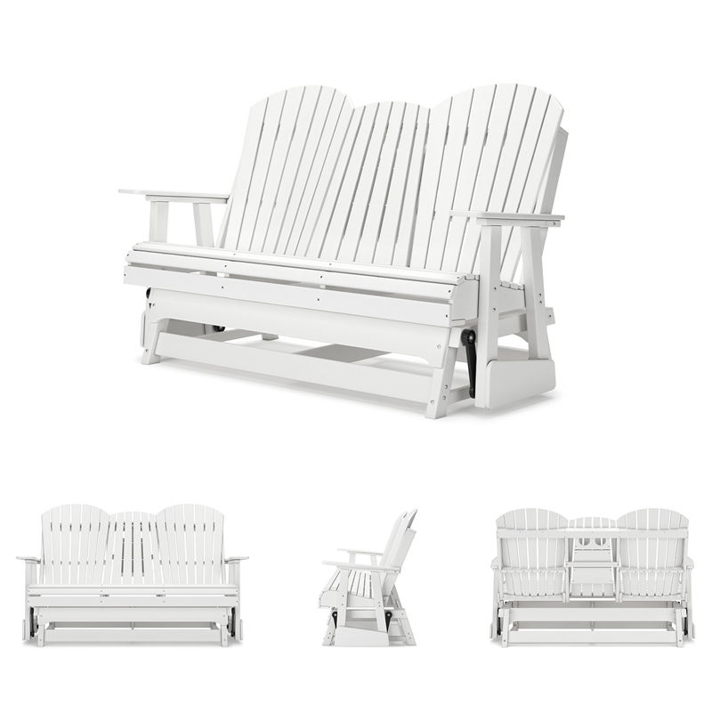 Signature Design by Ashley Lapis Rain Outdoor Glider Loveseat