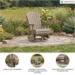 Signature Design by Ashley Lapis Rain Outdoor Swivel Glider Chair