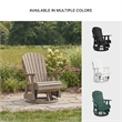 Signature Design by Ashley Lapis Rain Outdoor Swivel Glider Chair