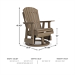 Signature Design by Ashley Lapis Rain Outdoor Swivel Glider Chair