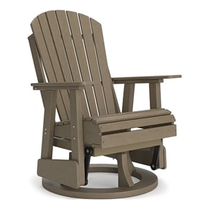 Signature Design by Ashley Lapis Rain Outdoor Swivel Glider Chair