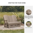 Signature Design by Ashley Lapis Rain Outdoor Glider Loveseat