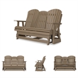 Signature Design by Ashley Lapis Rain Outdoor Glider Loveseat