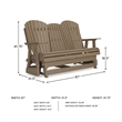 Signature Design by Ashley Lapis Rain Outdoor Glider Loveseat
