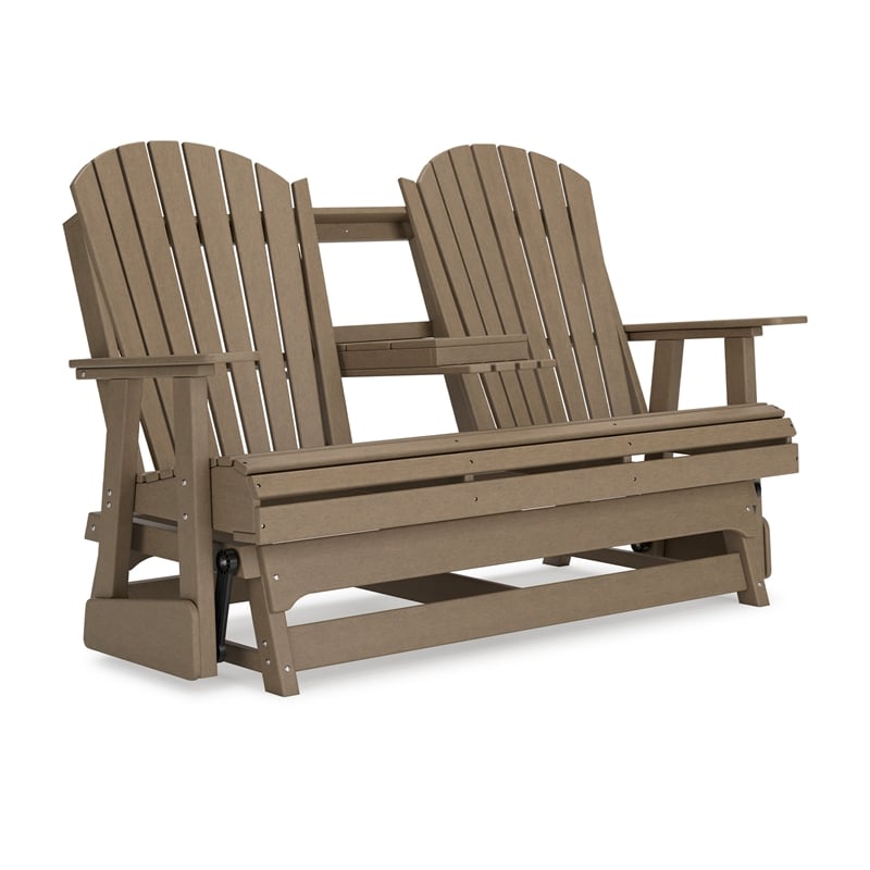 Signature Design by Ashley Lapis Rain Outdoor Glider Loveseat