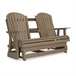 Signature Design by Ashley Lapis Rain Outdoor Glider Loveseat
