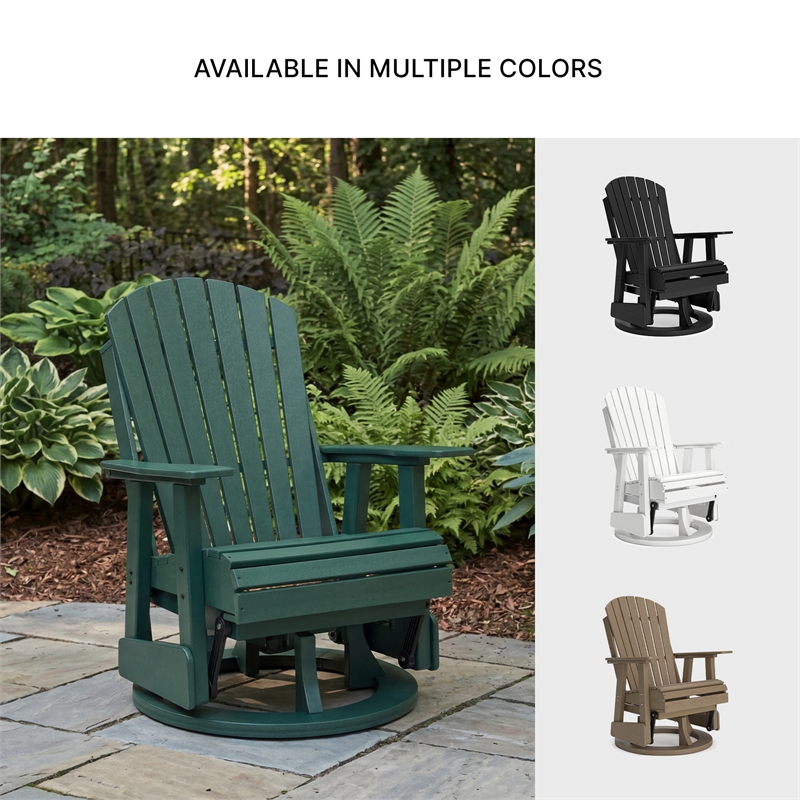 Signature Design by Ashley Lapis Rain Outdoor Swivel Glider Chair
