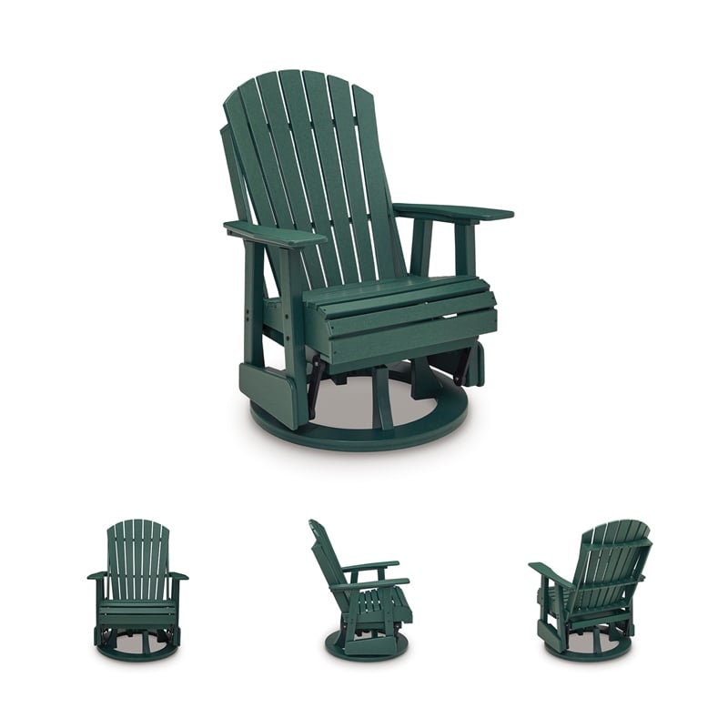 Signature Design by Ashley Lapis Rain Outdoor Swivel Glider Chair