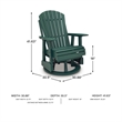 Signature Design by Ashley Lapis Rain Outdoor Swivel Glider Chair