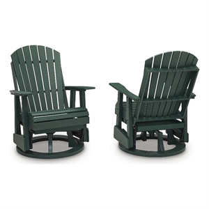 Signature Design by Ashley Lapis Rain Outdoor Swivel Glider Chair