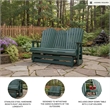 Signature Design by Ashley Lapis Rain Outdoor Loveseat Glider