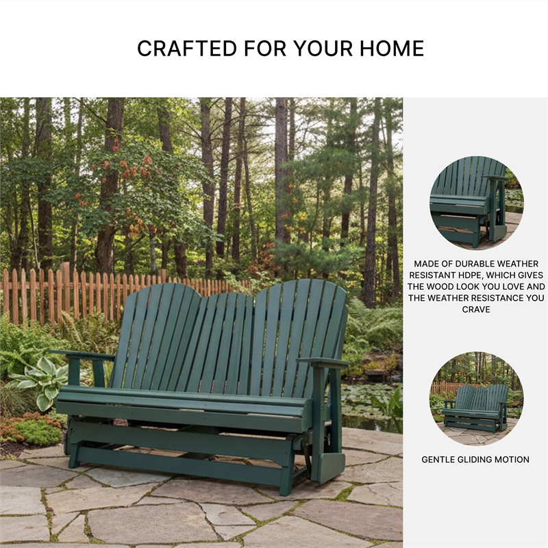 Signature Design by Ashley Lapis Rain Outdoor Loveseat Glider