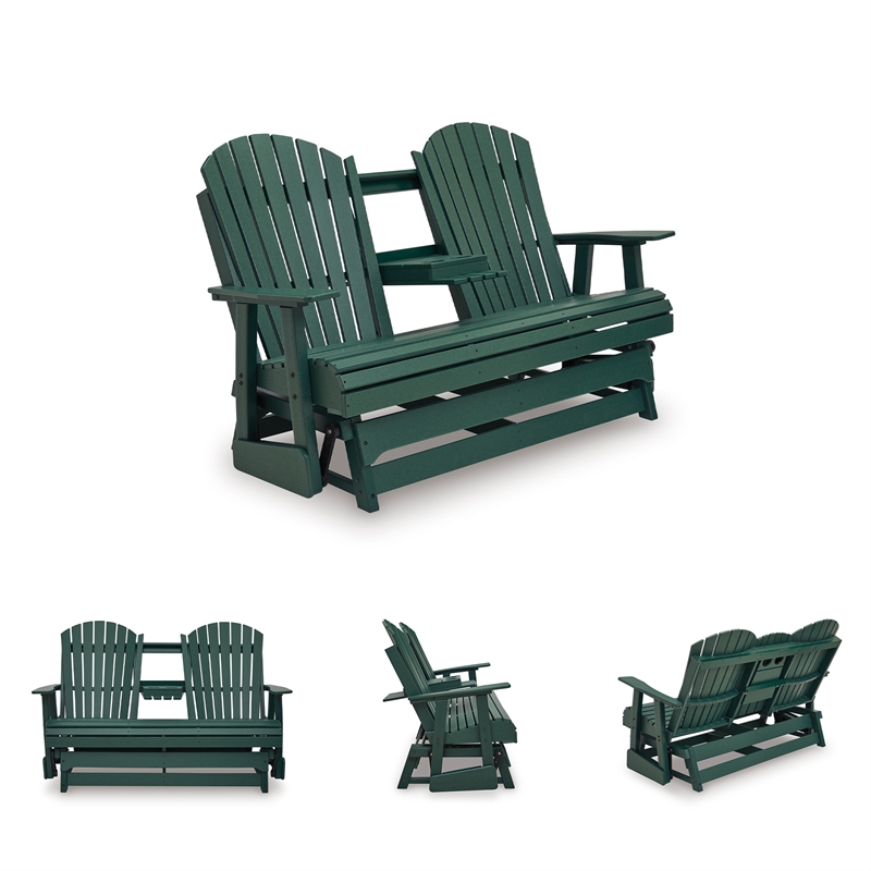 Signature Design by Ashley Lapis Rain Outdoor Loveseat Glider