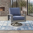 Signature Design by Ashley Gale Limestone Outdoor Swivel Lounge Chair