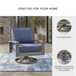Signature Design by Ashley Gale Limestone Outdoor Swivel Lounge Chair